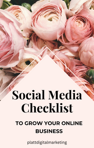 Free Social Media Checklist and Sunflower Journal Planner