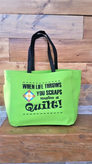 Quilting polyester tote bag