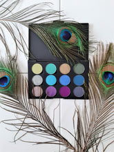 12 Colour Eye Shadow Palette - Peacock Jewel Tones - Sparkle and Comfort