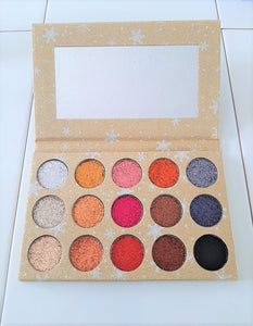 15 Colour Gold Fire Glitter Eye Shadow Palette - Sparkle and Comfort