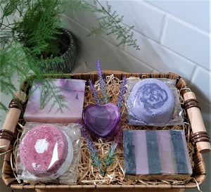 5 Piece Purple Dream Soap and Bath Bomb Gift Set (#041)