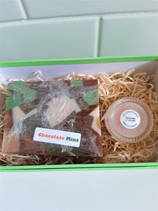 Chocolate Mint Soap and Lip Conditioner Gift Set (#045)
