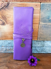 Leather Roll-up Cosmetic Organizer