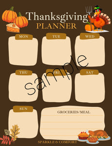 Digital Planner - Weekly Autumn/Fall Theme