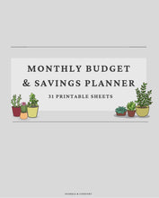 Digital Planner - Monthly Budget and Savings Planner