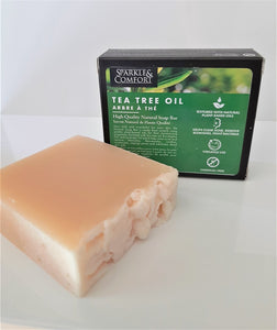 Tea Tree Oil Natural Soap - 120g - Sparkle and Comfort
