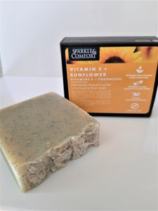 Vitamin E and Sunflower Natural Soap - 120g - Sparkle and Comfort