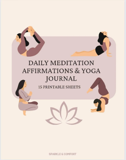 Digital Yoga Journal Printable * Zesty Olive - Simple, Tasty, and